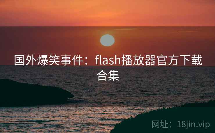 国外爆笑事件：flash播放器官方下载合集  第2张