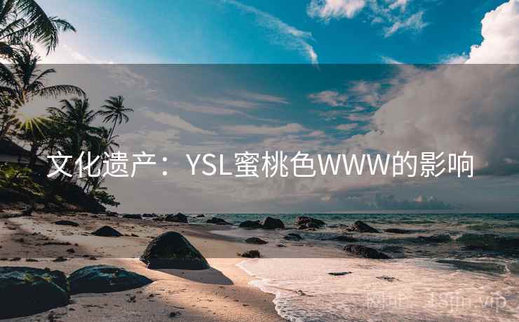 文化遗产:YSL蜜桃色WWW的影响 第2张 文化遗产:YSL蜜桃色WWW的影响 第2张